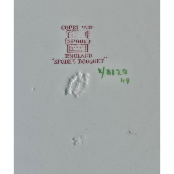 Spode England Copeland Spodes Bouquet Floral Dinner Plate VTG  9" Bone China - Picture 5 of 8